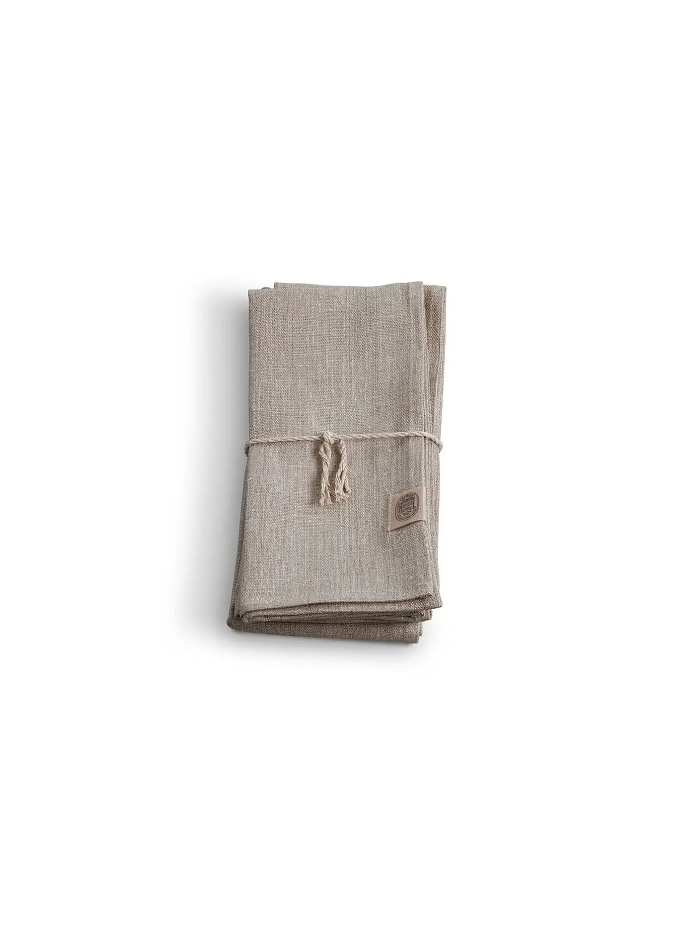 LOVELY LINEN | Leinen-Serviette "Erik" 44x44cm (taubenblau) | beige